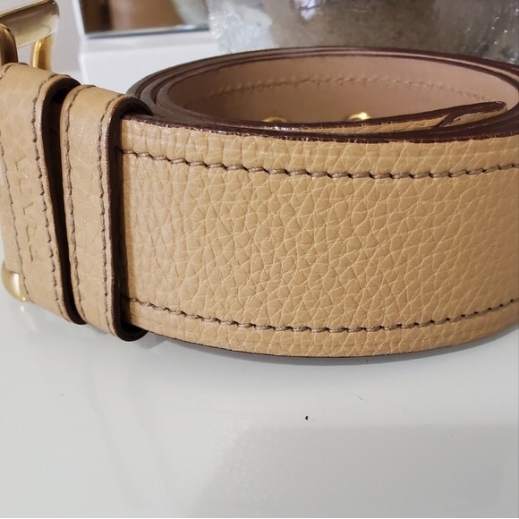 PRADA Tan Textured Leather Belt main image 14